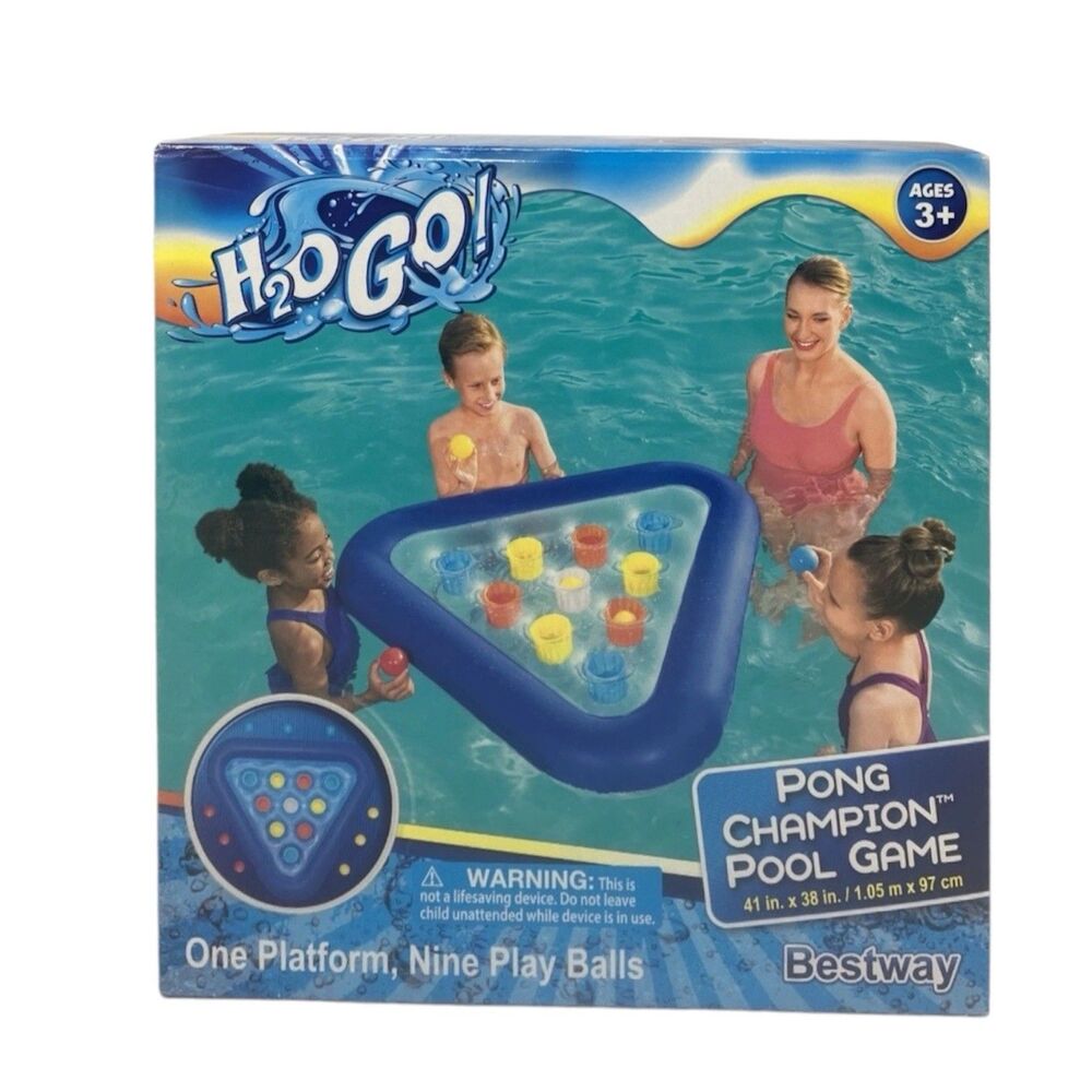 Bestway H2O Go! Pong Champion Pool Game 41 in x 38 in Ages 3+